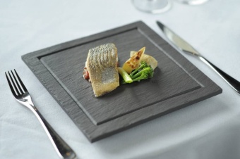 Блюдо квадратное Welsh Slate FINSQP21 в ШефСтор (chefstore.ru)